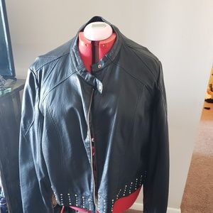 Faux leather jacket
